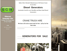 Tablet Screenshot of generatorhire.co.za